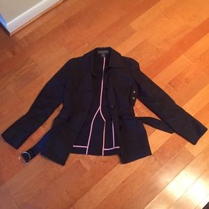 Banana Republic black trench coat_lightly worn